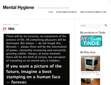 Tablet Screenshot of mentalhygiene.com